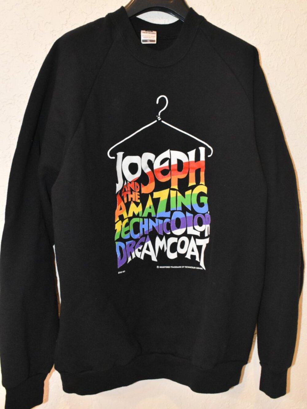 NWOT Vintage 90s Sweatshirt 'Joseph and the Amazing Technicolor Dreamcoat' - XL